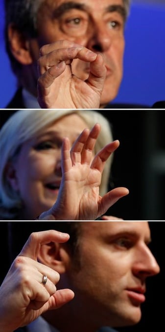 Le pen et macron au coude a coude (25%) pour le 1er tour
