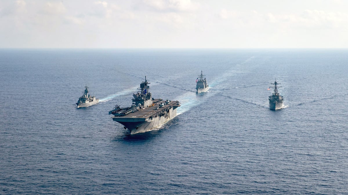 Mer de chine: usa, japon et australie procedent a des manoeuvres navales