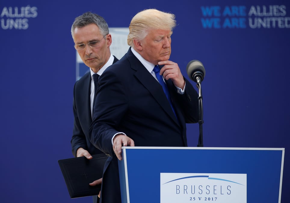 Trump engage dans l'otan mais veut plus de fonds, declare stoltenberg
