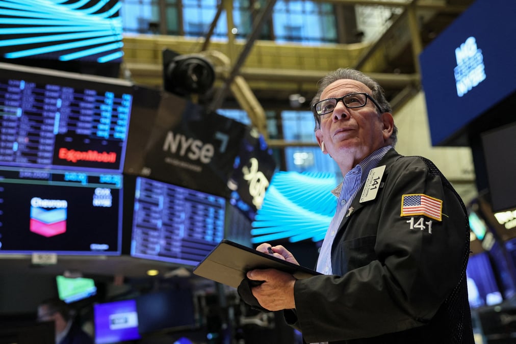 Un trader de la bourse de new york