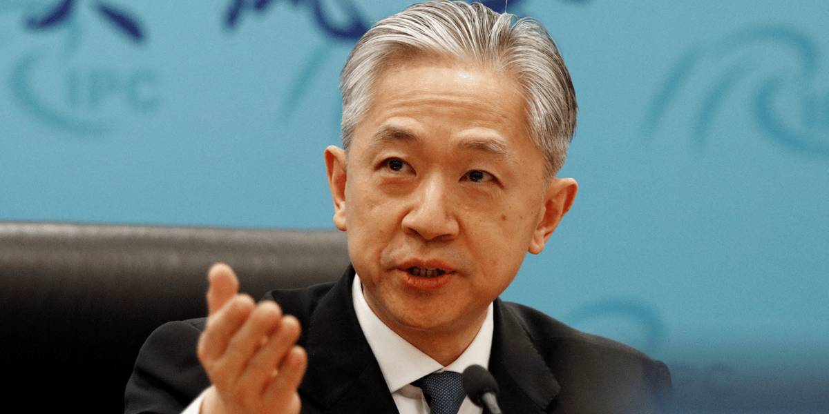 Le porte-parole du ministere chinois des affaires etrangeres, wang wenbin