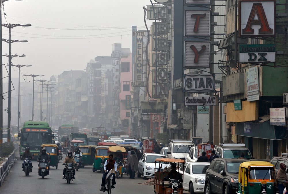 Vue sur new delhi
