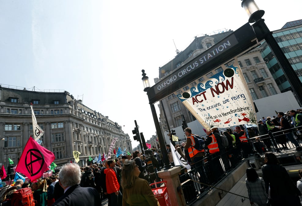 Protestation ecologiste: londres se prepare a de nouvelles perturbations