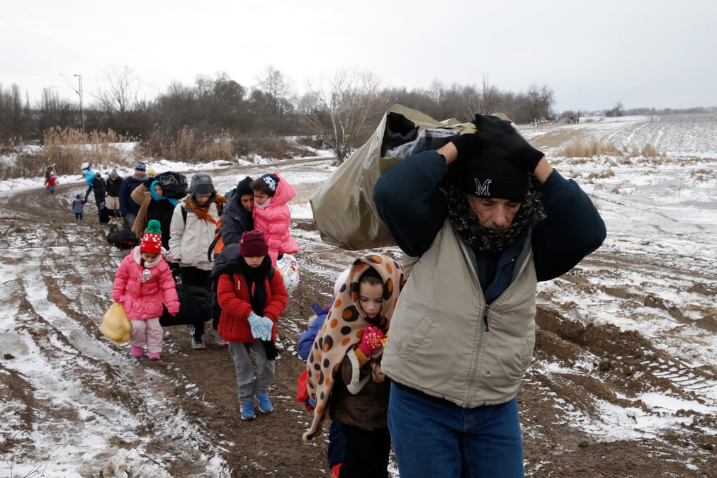 Le froid menace les jeunes refugies