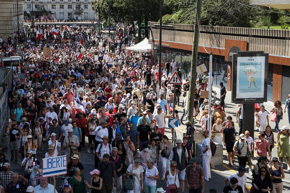 Nouvelles manifestations en france contre le pass sanitaire