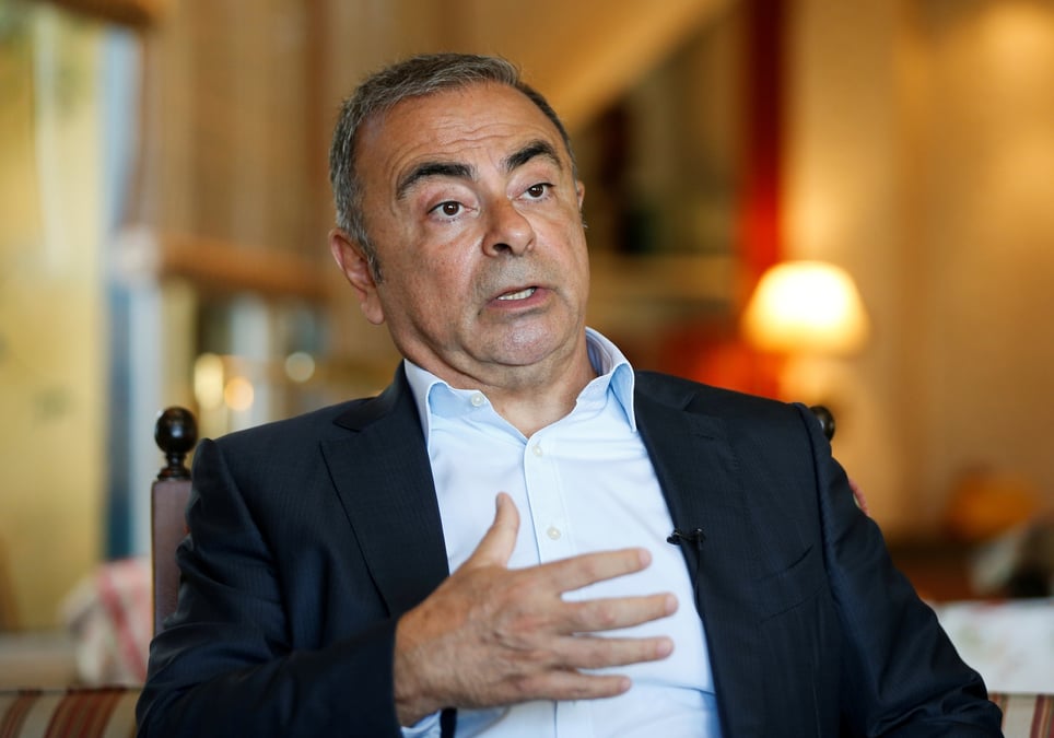 Photo de carlos ghosn a beyrouth