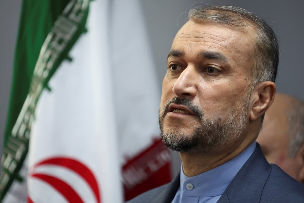 Le ministre iranien des affaires etrangeres, hossein amirabdollahian