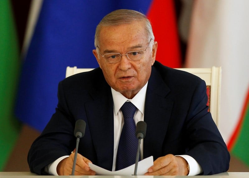 Le president ouzbek dans un etat critique