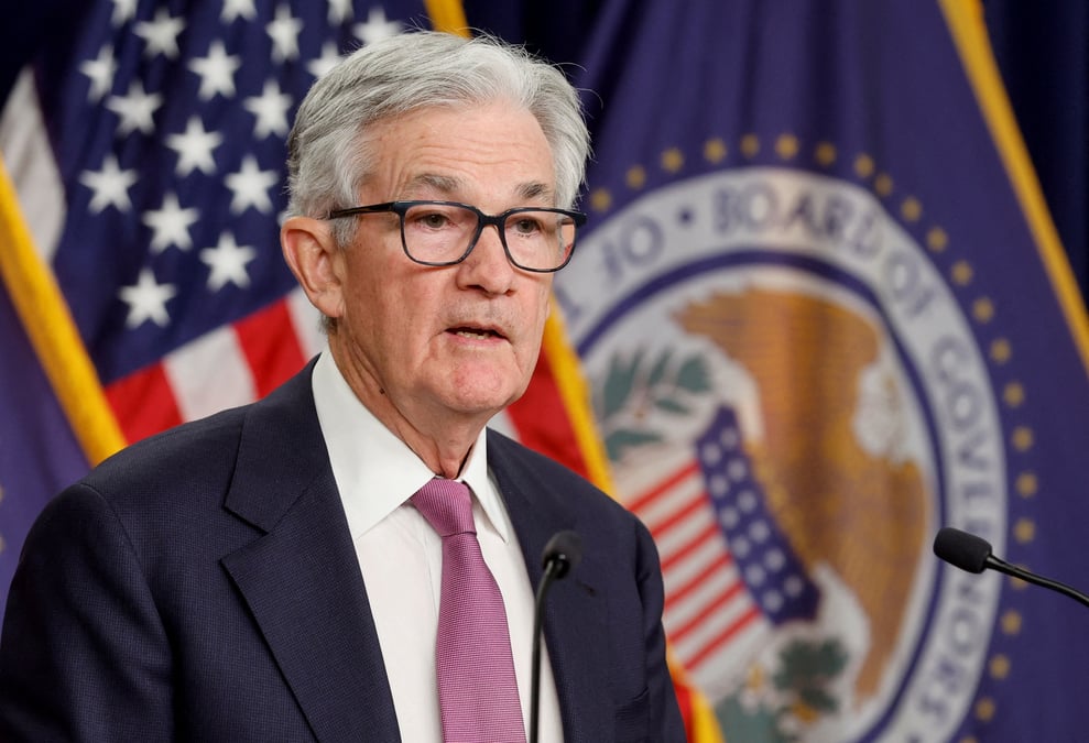 Jerome powell s'adressant aux journalistes lors d'une conference de presse