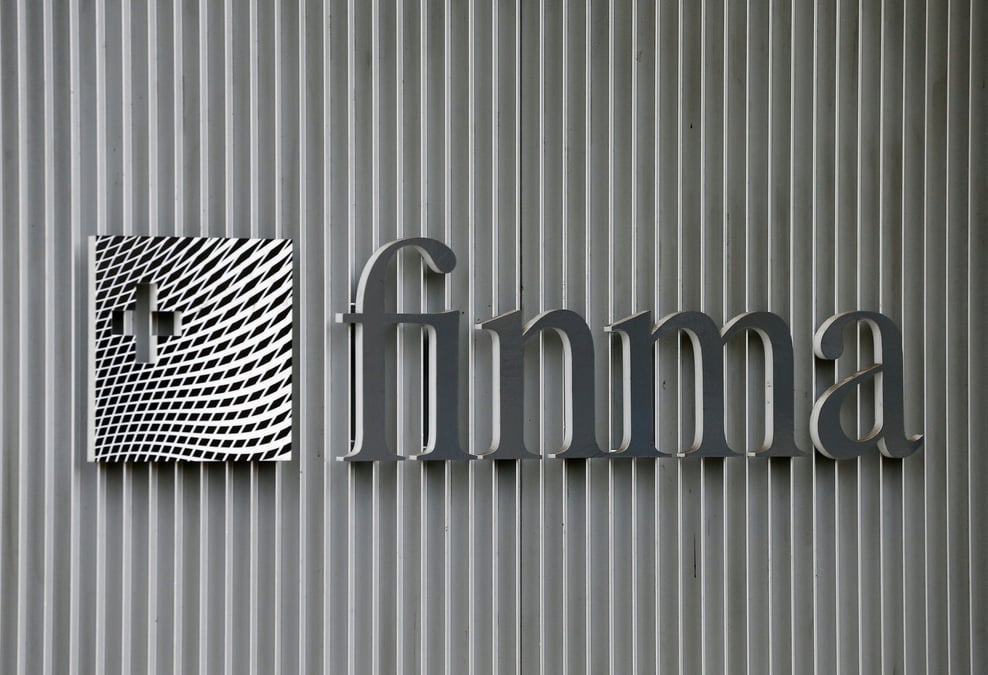 Le logo de la finma a berne, en suisse