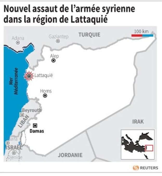 Nouvel assaut de l’armee syrienne dans la region de lattaquie