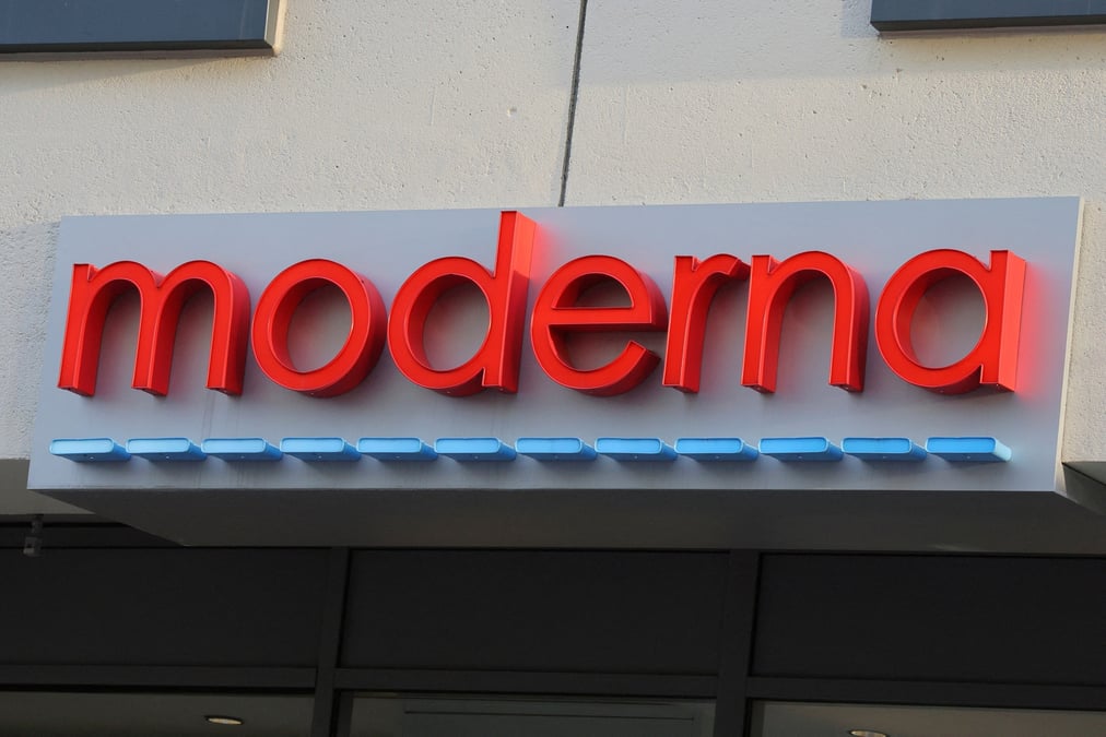 Photo d'archives du logo de moderna