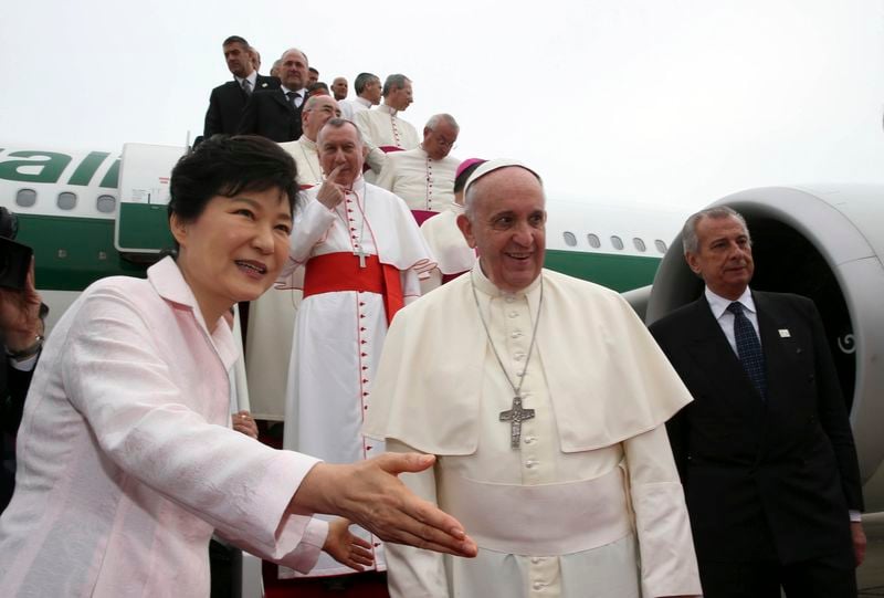 Le pape s'est adressé à la Chine avant d'arriver à Séoul
