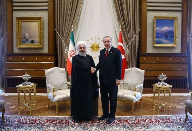 Erdogan recoit rohani avant le sommet sur la syrie