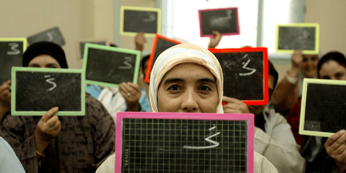 éducation maroc alphabétisation école femmes voile illettrisme