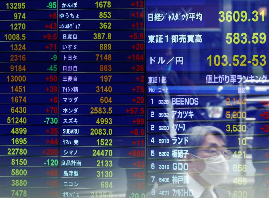 La bourse de tokyo termine en hausse