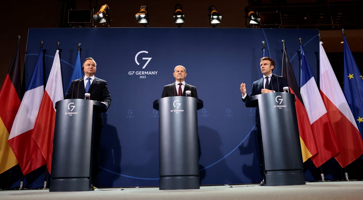 Les dirigeants du "triangle de weimar" expriment leur soutien a la souverainete ukrainienne, dit l'elysee