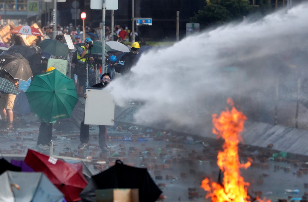 Nouveaux heurts a hong kong