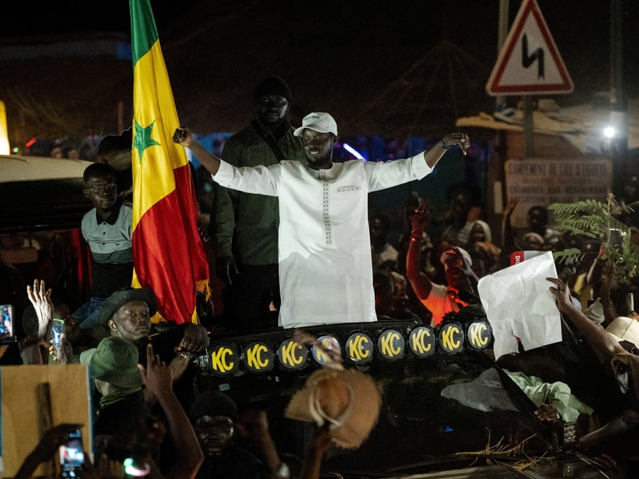 Le candidat a la presidence bassirou diomaye faye