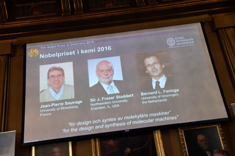 Le francais jean-pierre sauvage partage le nobel de chimie avec un ecossais et un neerlandais