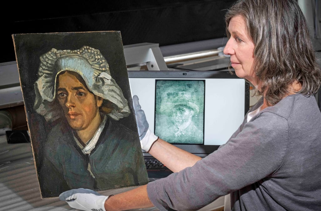 Un autoportrait cache de van gogh retrouve derriere un tableau en ecosse