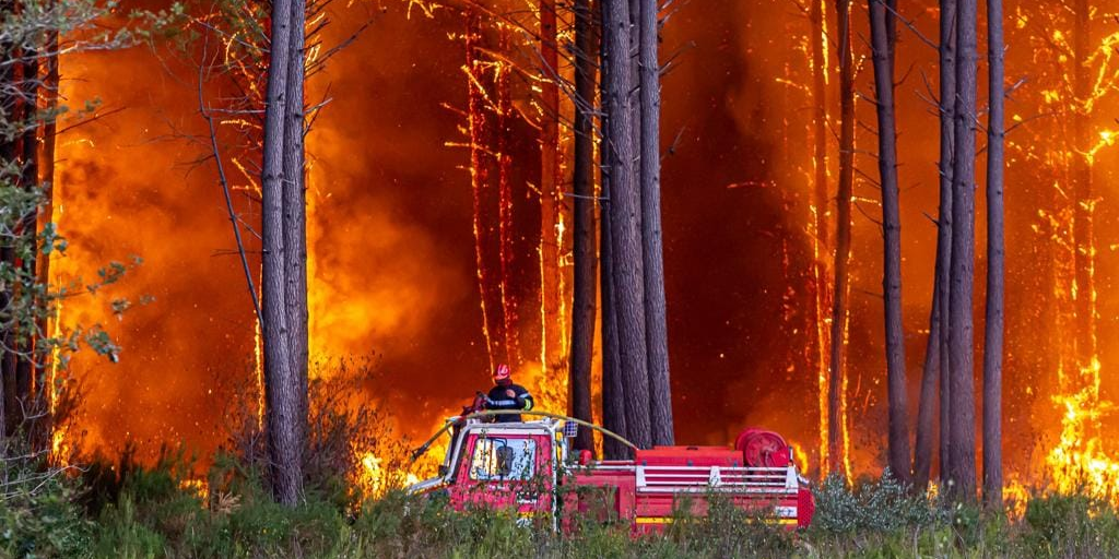 Incendie de Saumos, septembre 2022