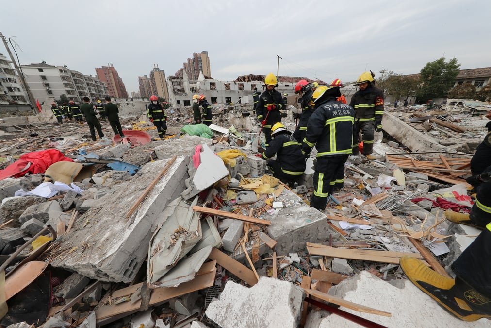 Une forte explosion en chine