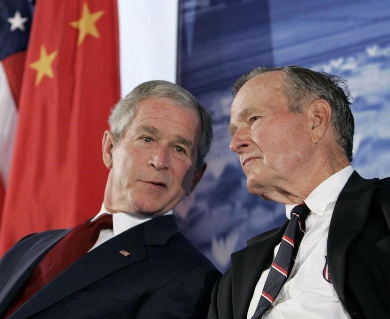 George bush pere et fils n'auraient pas vote trump