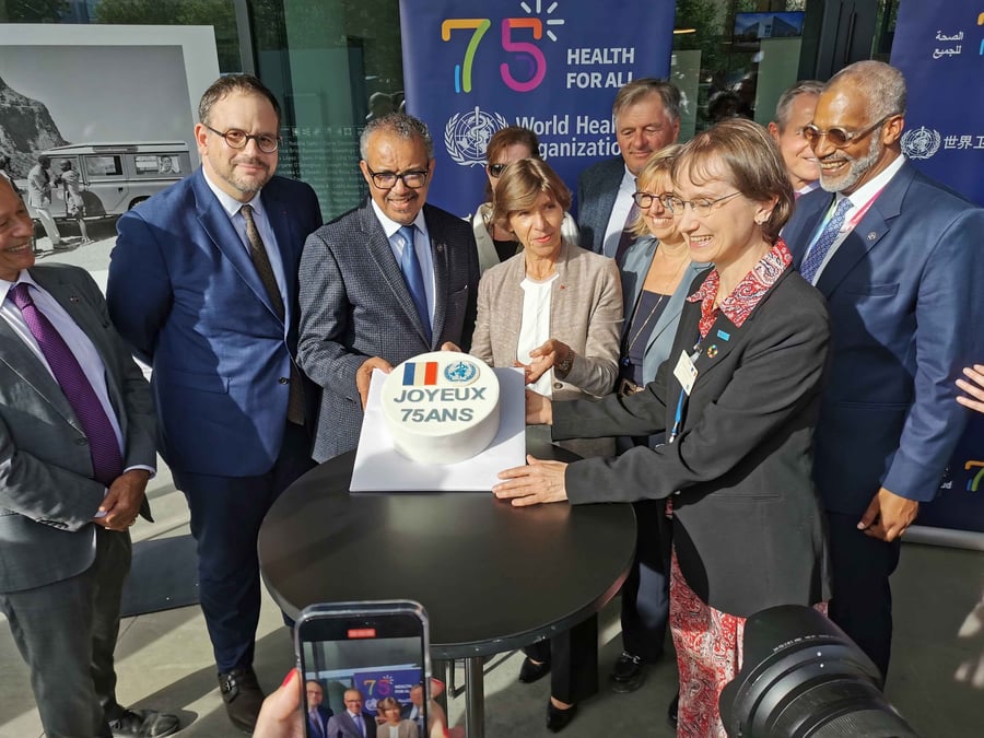 Les représentants de l'Etat, mais aussi le directeur général de l'OMS, 
le Dr. Tedros Adhanom Ghebreyesus, étaient à Lyon ce 12 octobre pour la présentation de la stratégie de santé mondiale française. L'occasion également de célébrer les 75 ans de l'organisation des Nations Unies, créée en France en 1948.