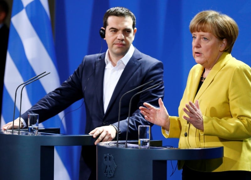 Contact telephonique merkel-tsipras