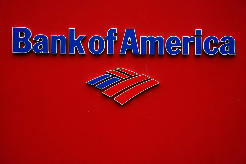 Photo d'archives du logo de bank of america