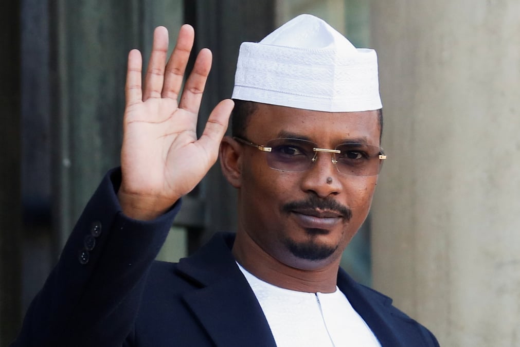 Photo d'archives montrant le president du tchad mahamat idriss deby lors de son arrivee au palais de l'elysee