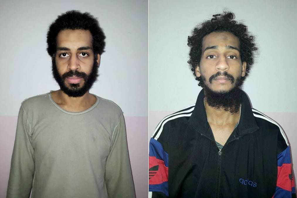 Deux djihadistes de l'ei soupconnes d'avoir execute des occidentaux transferes aux etats-unis
