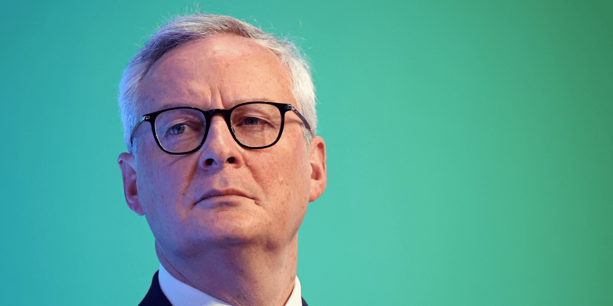 Le ministre de l'economie bruno le maire
