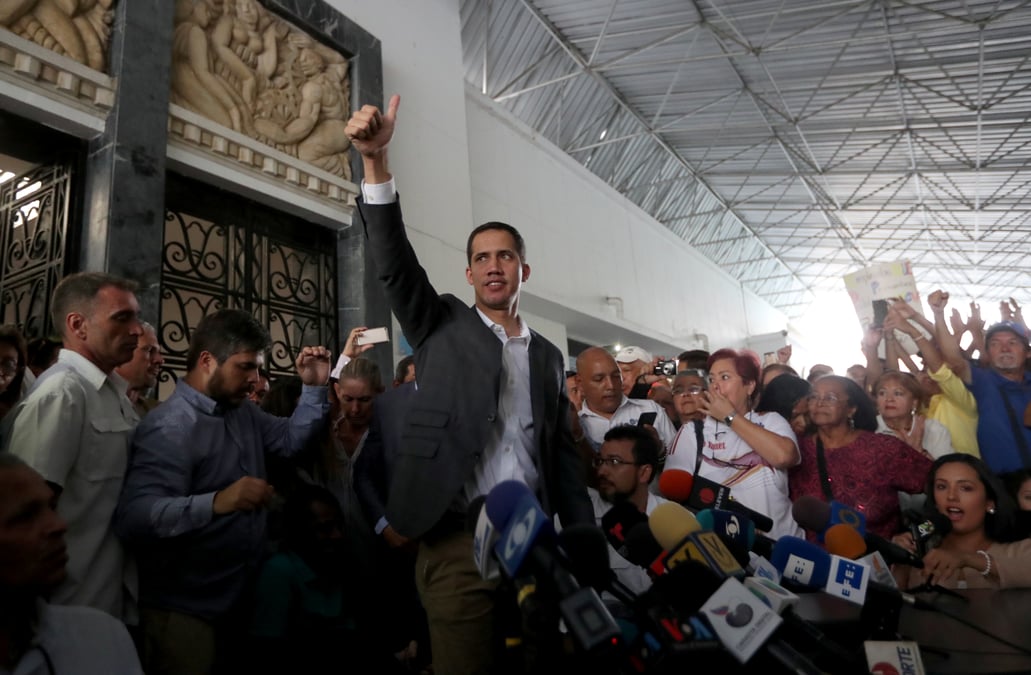 Venezuela: guaido en discussion avec les syndicats pour organiser une greve