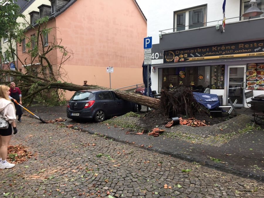De violentes tempetes frappent l'allemagne, un mort et 40 blesses