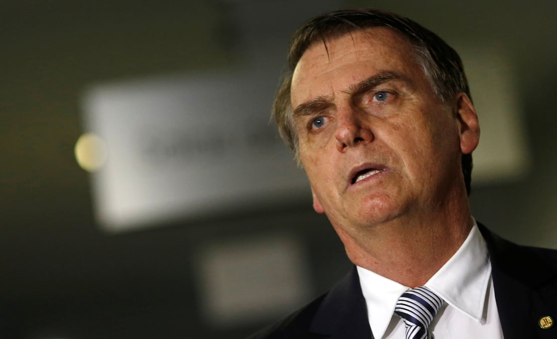 Photo d'archives: brazil's ex-president jair bolsonaro arrives to a meeting in brasilia