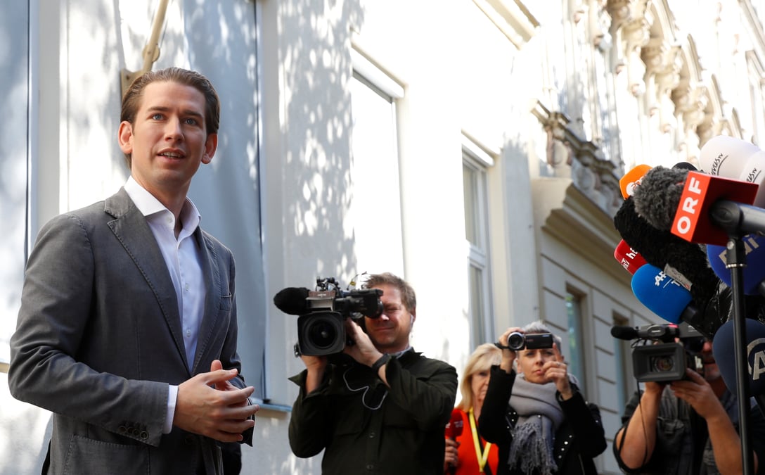 Autriche: l'ovp de sebastian kurz tres largement en tete