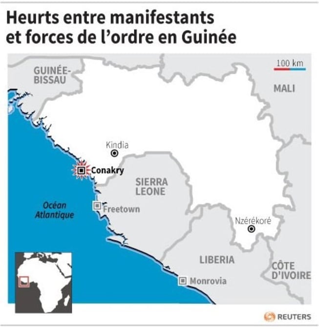 Heurts entre manifestants et forces de l’ordre en guinee