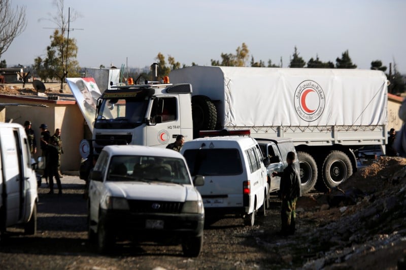 Un nouveau convoi humanitaire entre dans la ghouta orientale