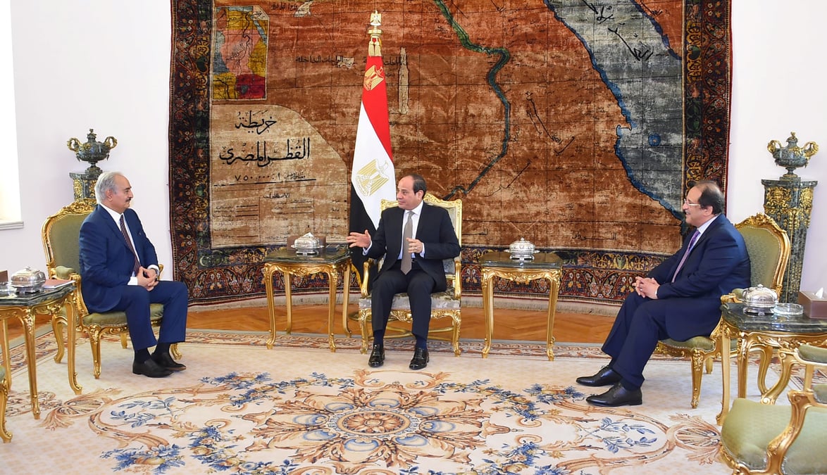 Libye: le president egyptien recoit le marechal haftar