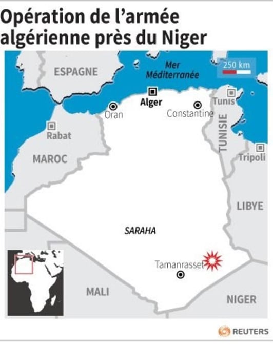L'armée algérienne arrête 20 "criminels" près du Niger