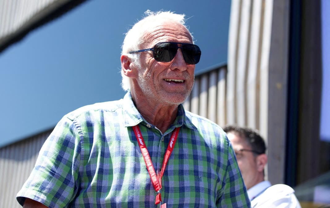 Le fondateur de red bull dietrich mateschitz lors du grand prix d'autriche de formule 1 a spielberg