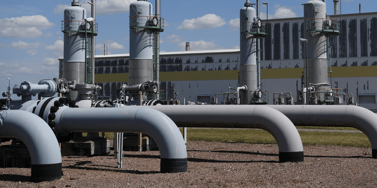 Installation de stockage de gaz de la societe vng ag a bad lauchstaedt