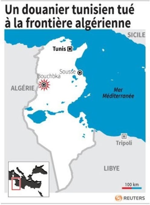 Un douanier tunisien tue a la frontiere algerienne