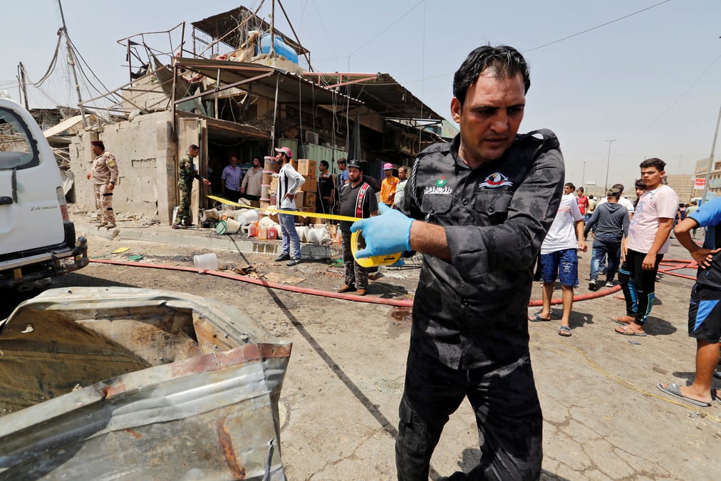 Huit morts dans un attentat revendique par l'ei a bagdad