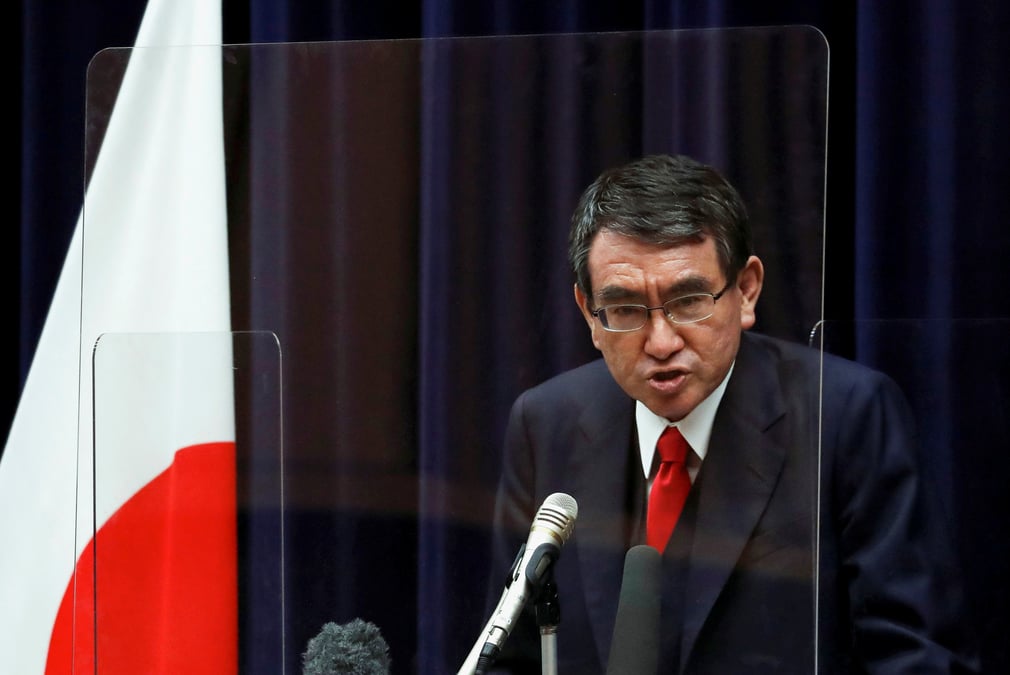 Japon: le ministre des vaccins informe suga de sa candidature a la direction du pld, rapportent les medias