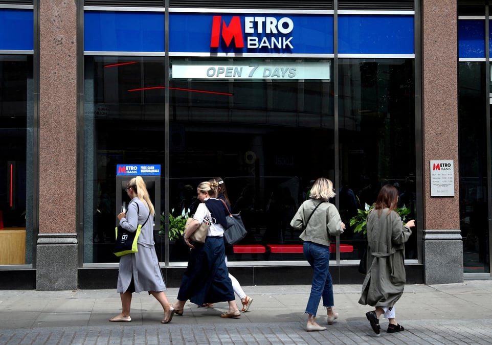 Une agence metro bank a londres