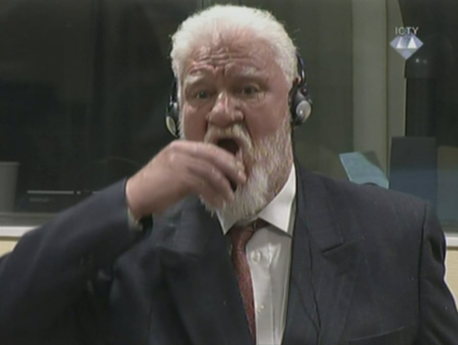 Le criminel de guerre croate praljak s'est empoisonne au cyanure