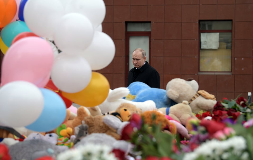 Poutine denonce une "negligence criminelle" apres l'incendie a kemerovo